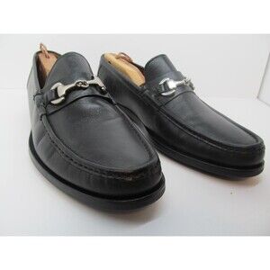 Allen Edmonds Mismatched  Arezzo Mens Black Leather Horsebit Loafers  Sizes READ
